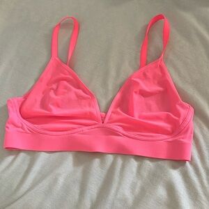 Aerie/Smoothiez Coral Mesh Bra Size L